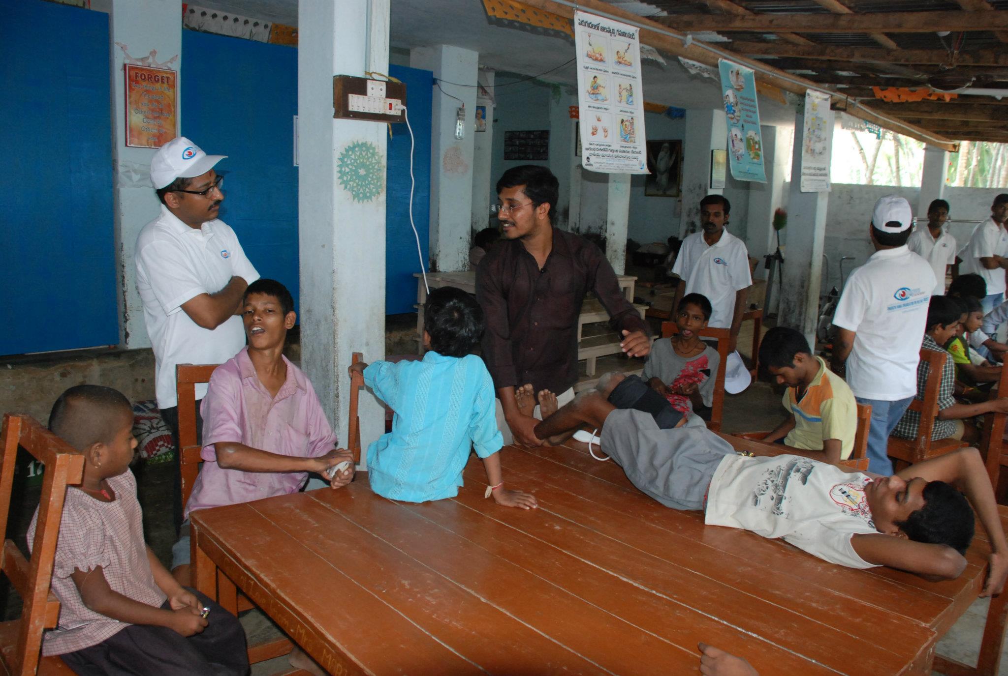 BROWS for Physically and Mentally Challenged @ Santivardana school for Physically and Mentally challenged children at Pulimeru Village, Peddapuram Mandal, EG DT