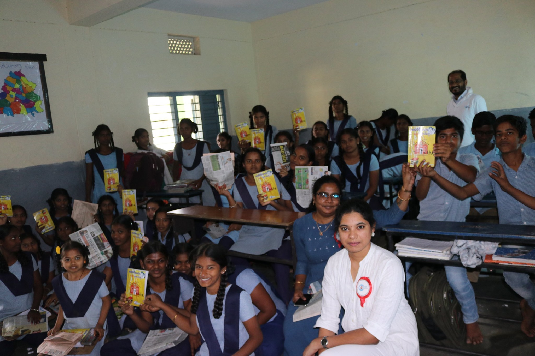 Andhariki Anglam @  ZPH School-Quthbullapur, Hyderabad, on 29th Feb 2020