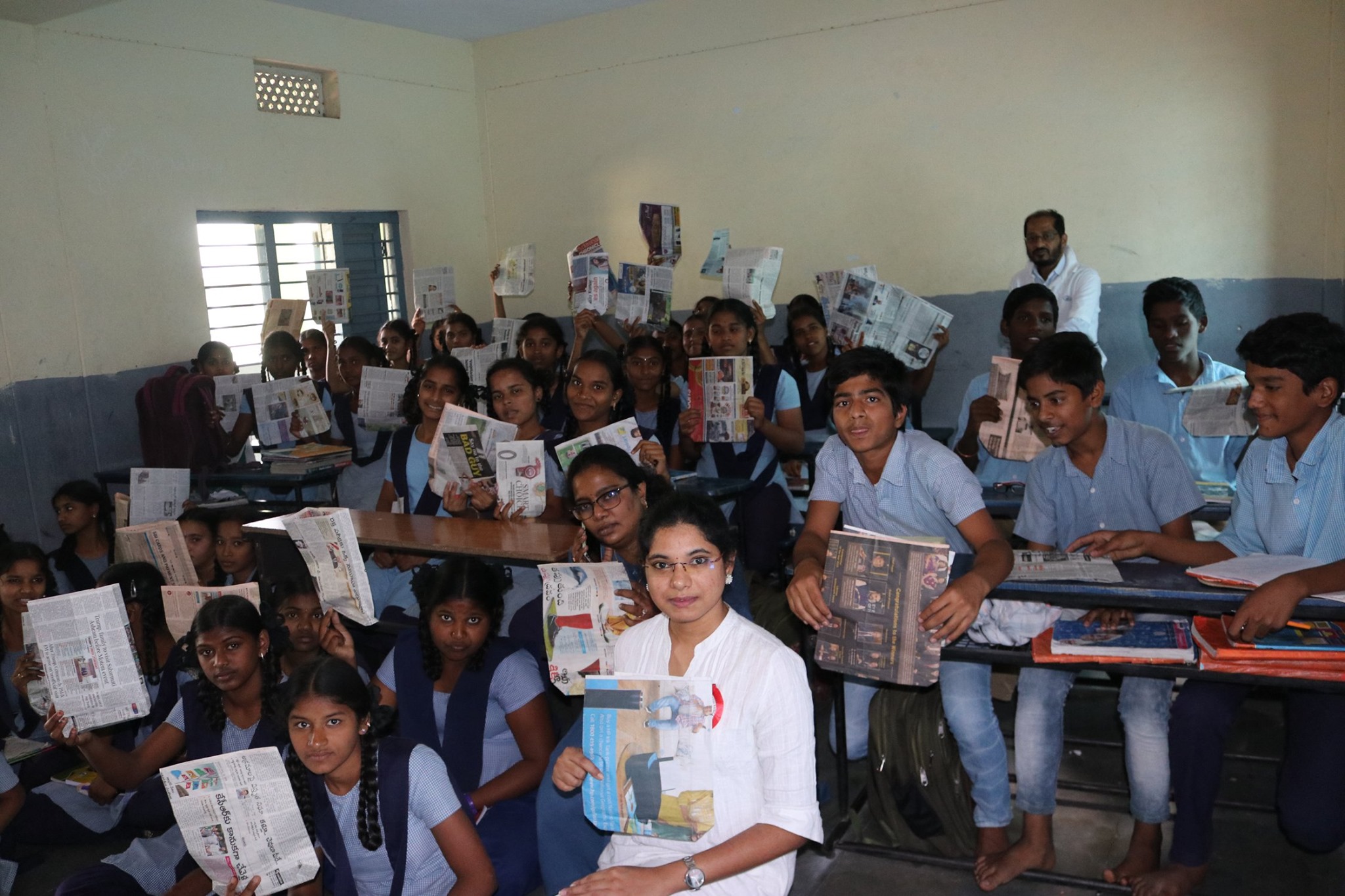 SWATCHH BHARAT @ ZPH School-Quthbullapur, Hyderabad, on 29th Feb 2020