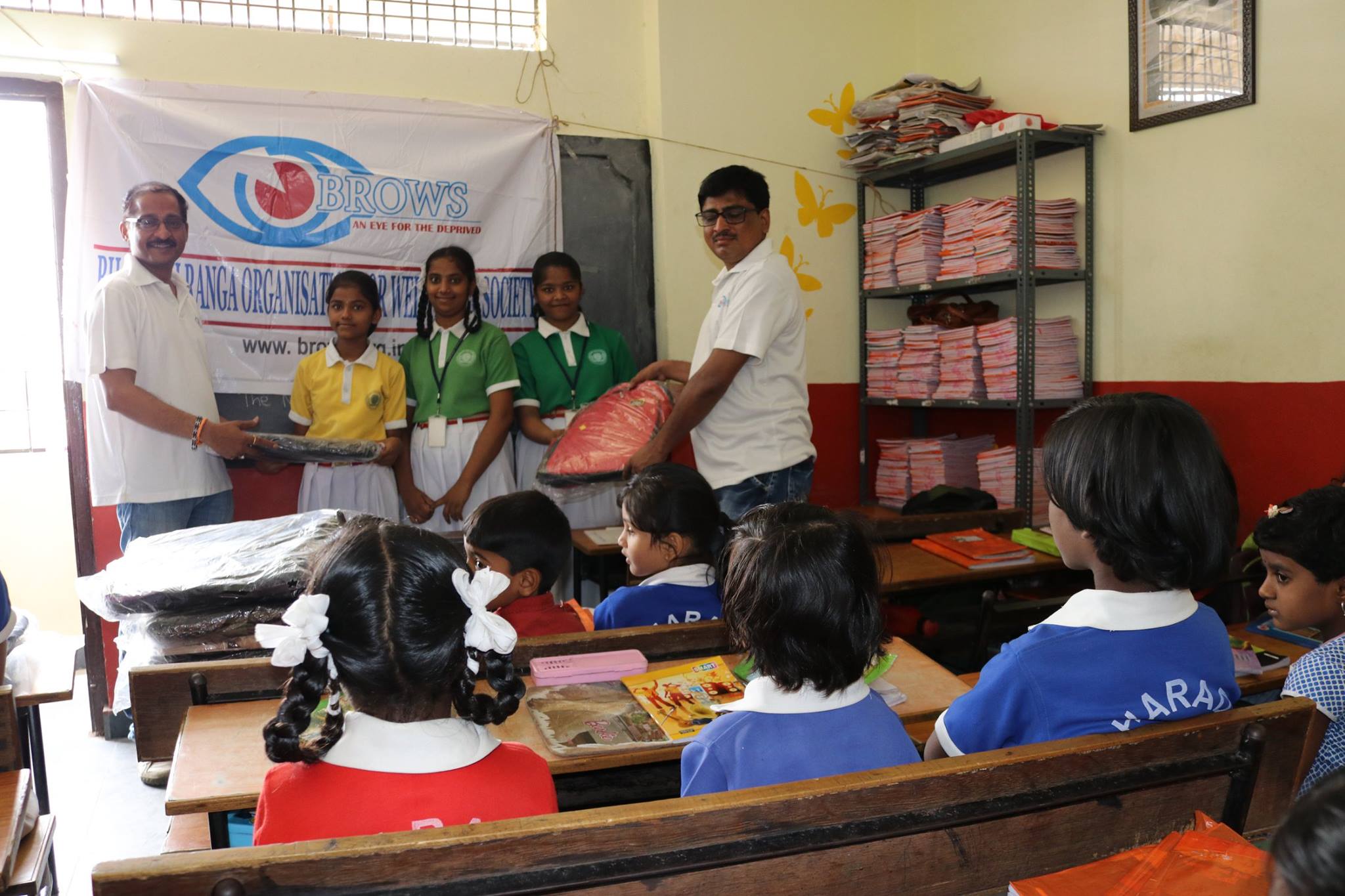 Sharada - School Bags Distribution for Sankalp Foundation Students on 22-Jul-2017