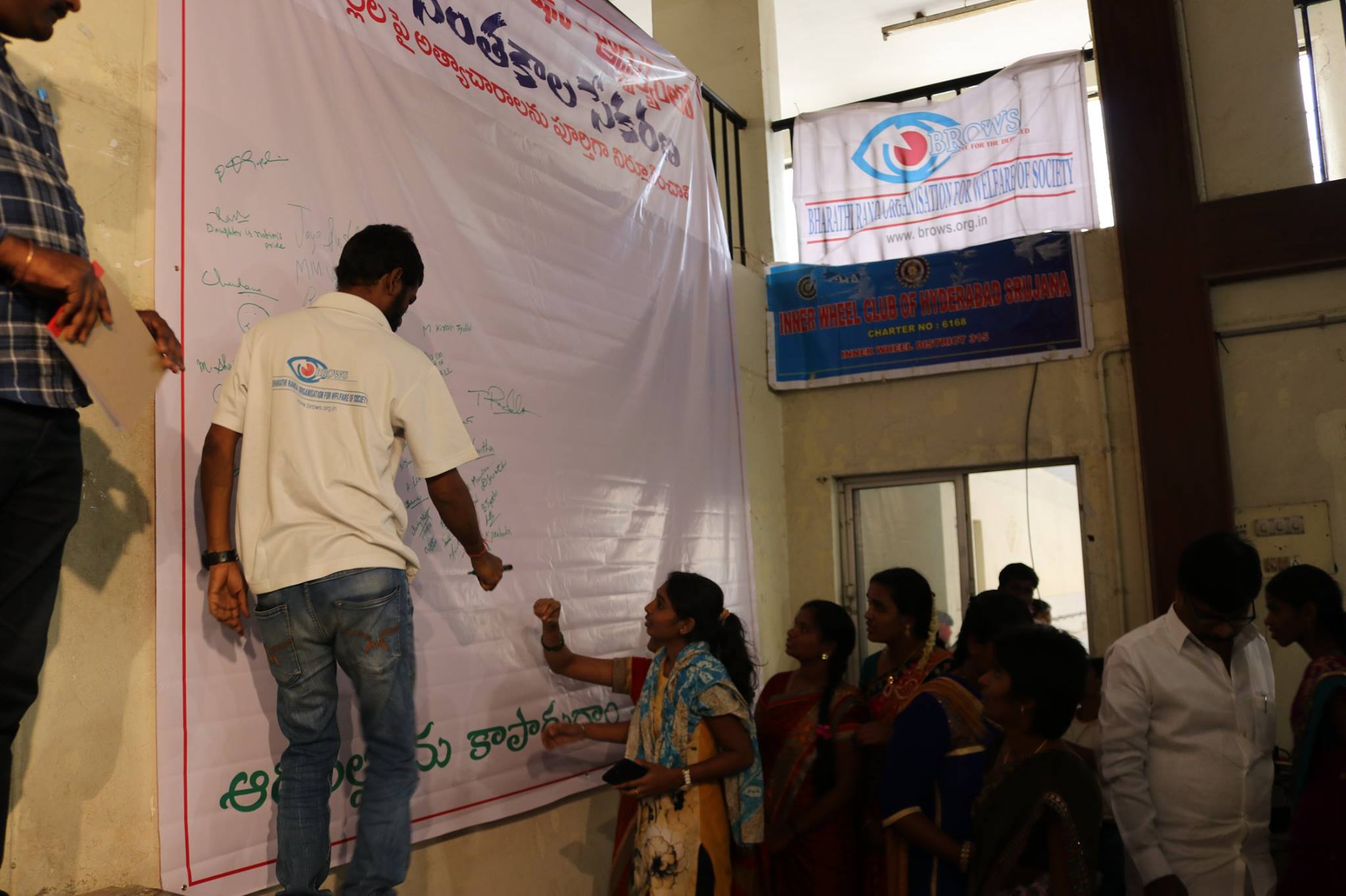 Signature Campaign - Against Girl Child Sexual Abuse at Chandanagar, Hyderabad  on 10-Aug-2018 