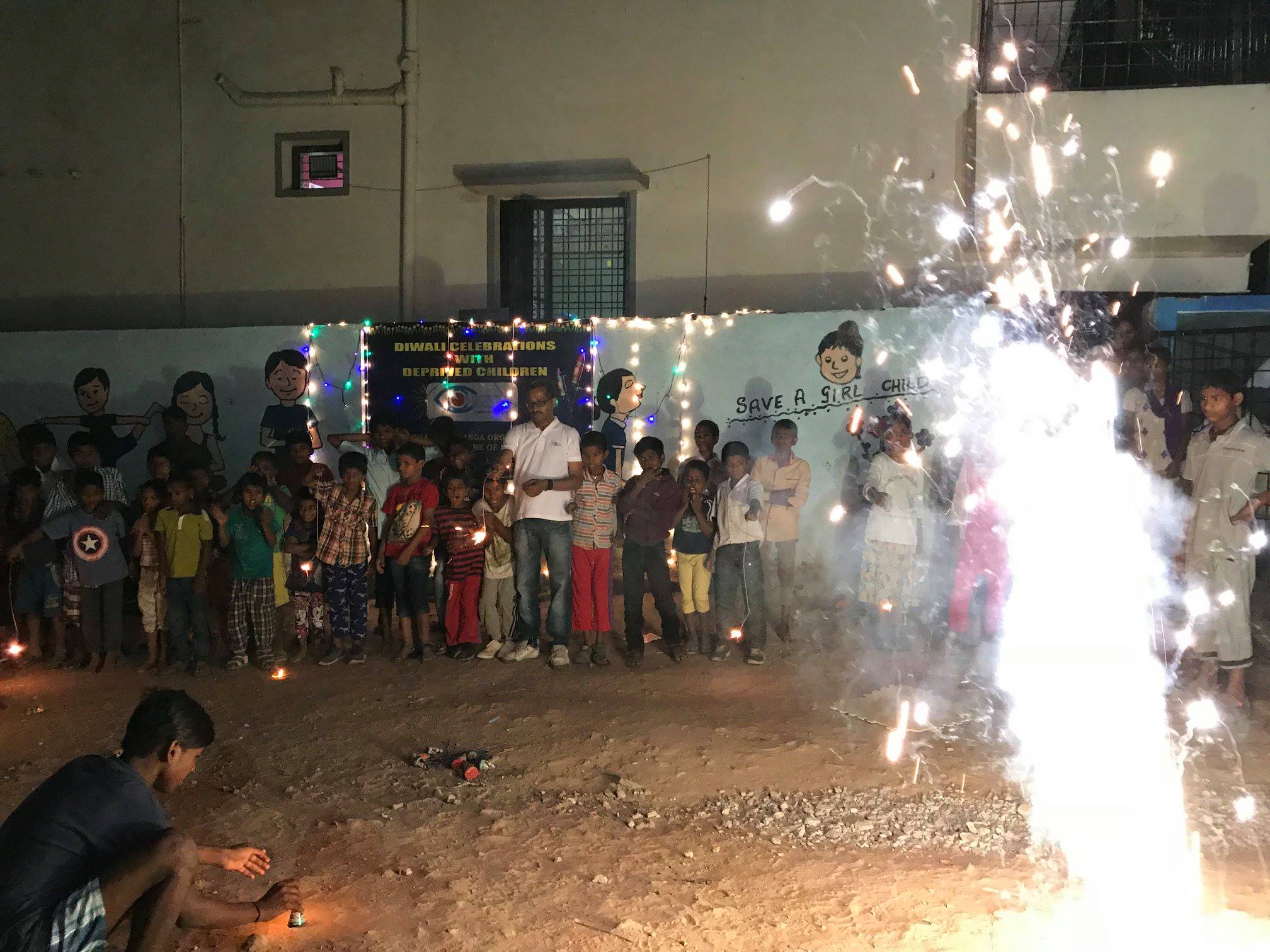 Diwali with Orphan Kids @ Sankalp Hyderabad on Nov 6 2018