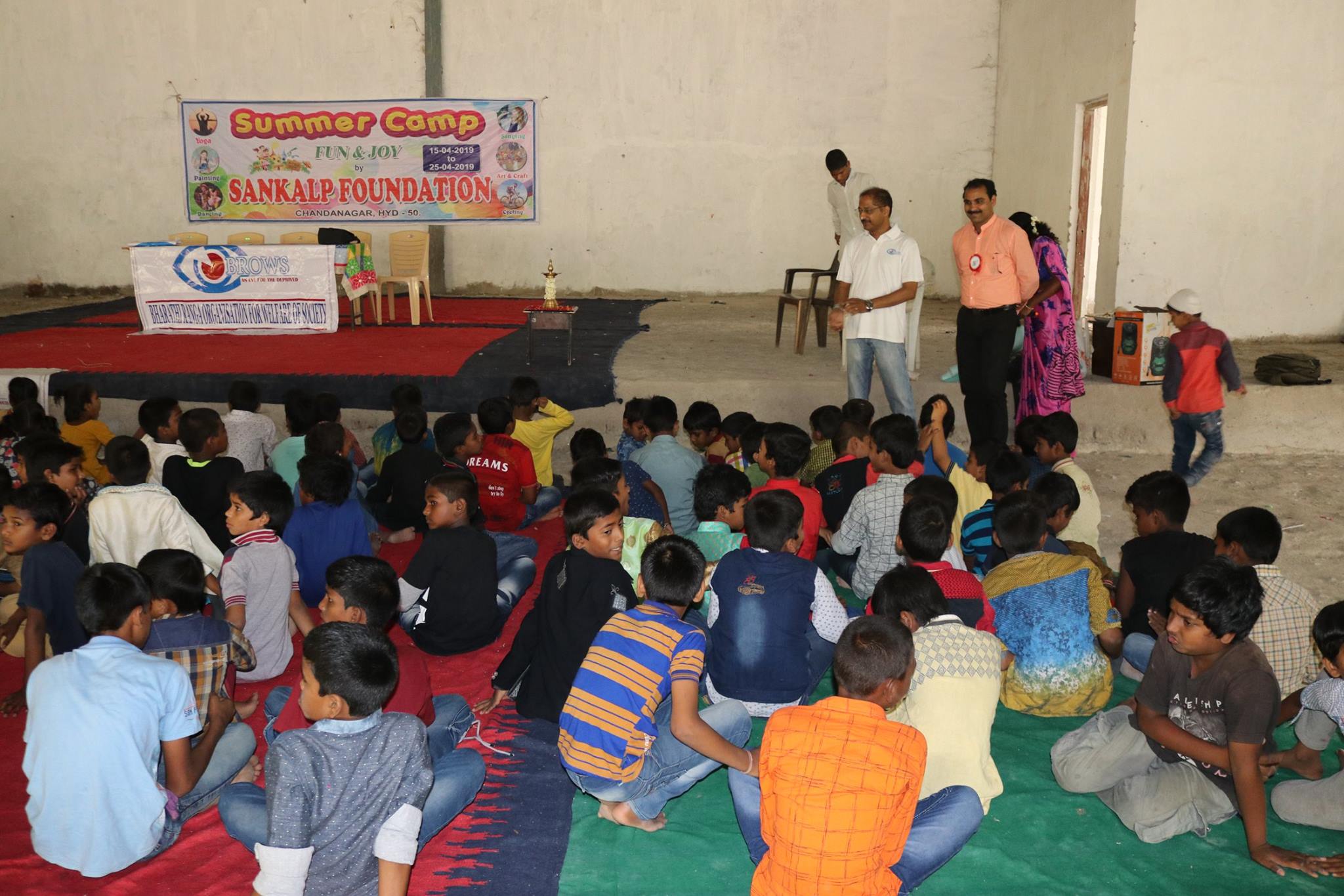 Summer Camp at Sankalp Foundation Chandanagar, Hyderabad on 25th April, 2019