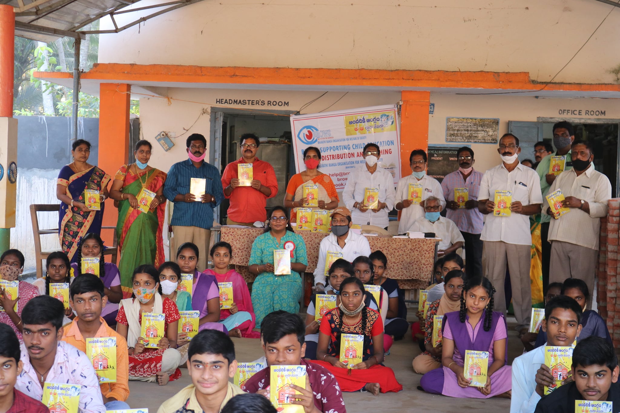 Book Distribution @ Rangapuram Village on 08-Jan-2021