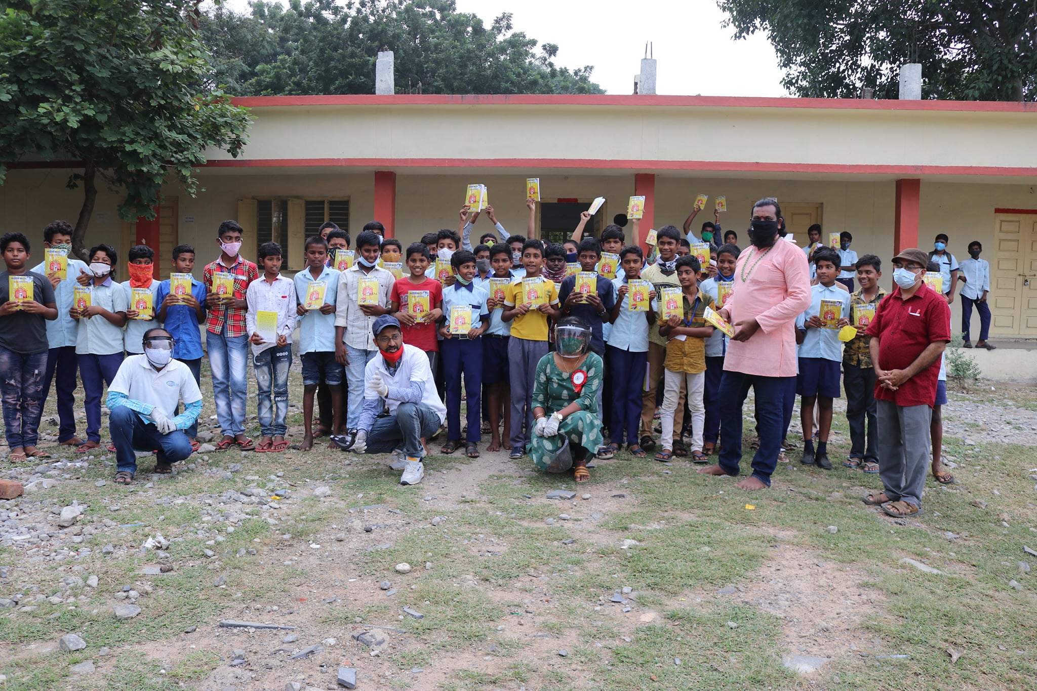 Book Distribution-Andari ki Aanglam - ZPHS Kondapalli ON 06-NOV-2021