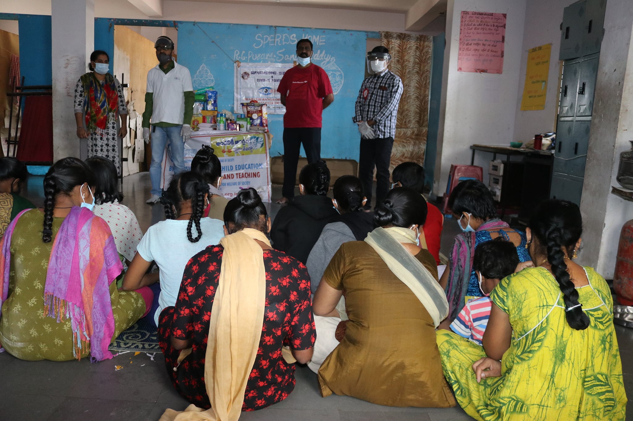 COVID Prevention Kits Distribution - SPREADS Home for Girls ON 31-OCT-2021